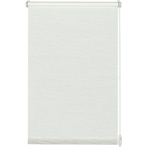 GARDINIA Tenda a rullo con morsetto di fissaggio o adesiva, Per luce diurna, Opaca, Kit di montaggio incluso, EASYFIX Tenda a rullo Naturale, Bianco, 60 x 150 cm (LxA)