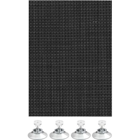 GARDINIA Tenda Parasole con Tessuto Schermante, Filtrante, Include 10 Ventose, 100 x 200 cm