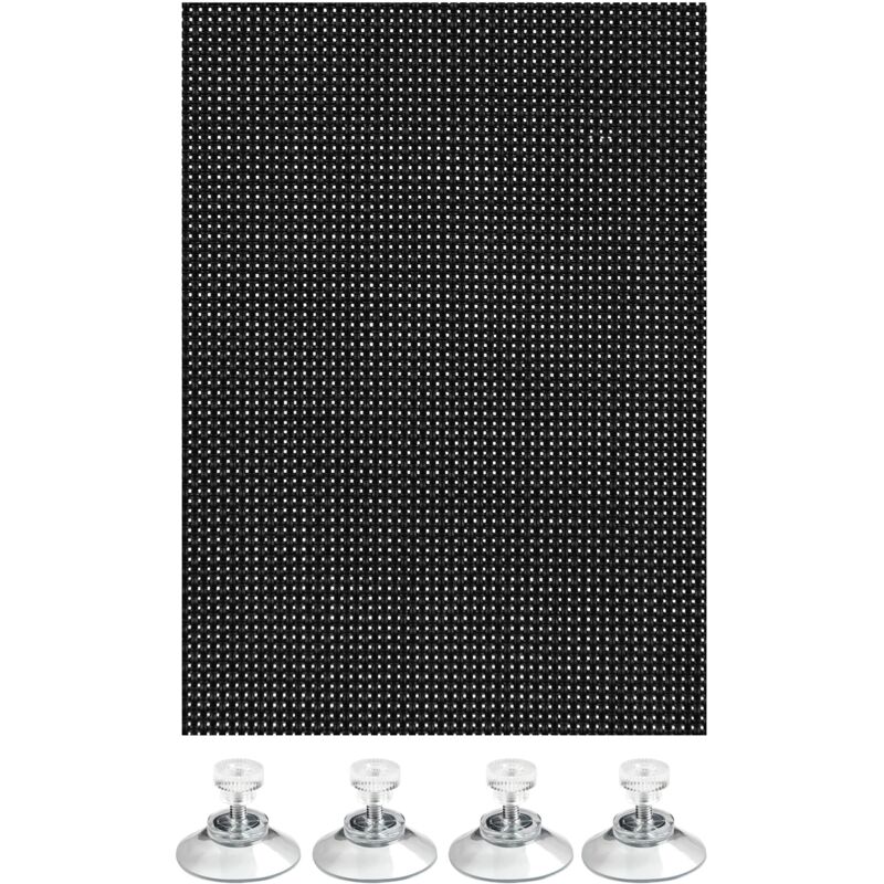 Gardinia Tenda Parasole, Poliestere, Nero, 60x120 Cm