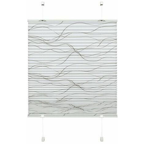 Tendina plissettata bianco 90x150cm Tenda a plissé pieghettata moderna regolabile 