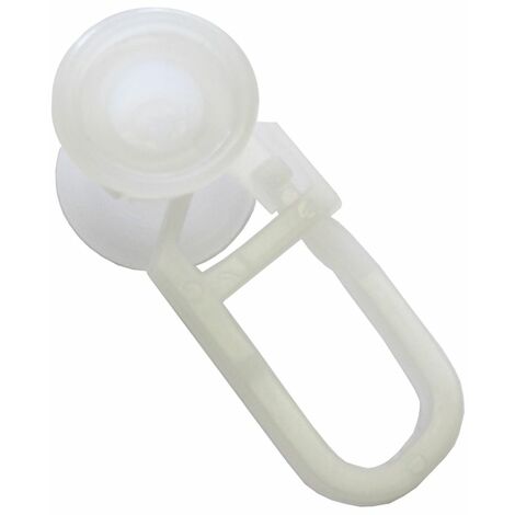 Gardinia U-Rollringe weiß, 20-er Pack Vorhangschienen