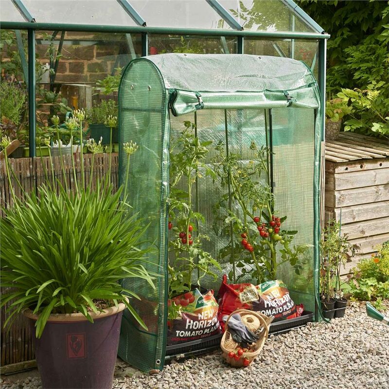 Image of Premium Growbag Growhouse Vegetable Tomato Bag pvc Cover Greenhouse - Gardman