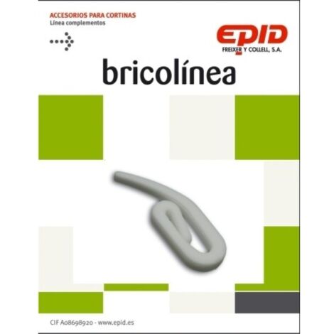 Garfio cortina simple bl epid 36 pz