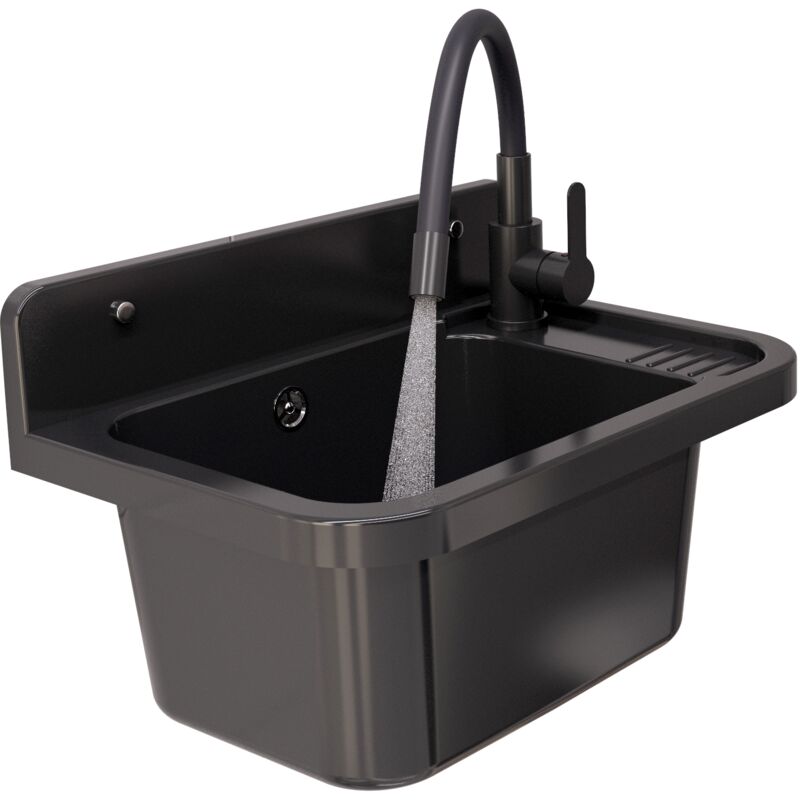 Granitan - Garge evier double cuvette paron siphon robinet grado 85111841