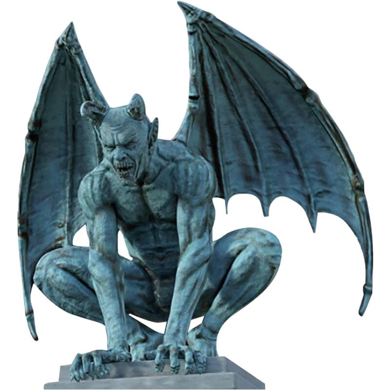 Gotrays - gargouille en plein air Winged Gargoyle Garden Guardian Sculpture Décoration d'intérieur - Sculpture gothique du gardien jardin en résine