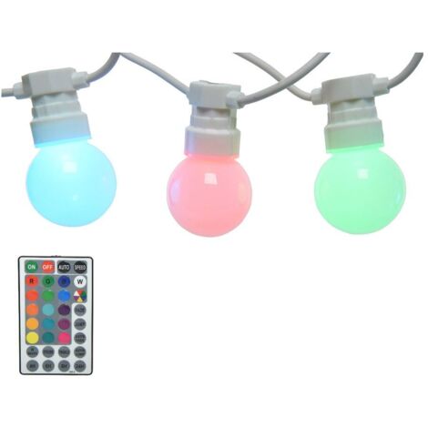 Garland 20 Lampadine LED RGB da Esterno 14,5m IP44 Lumineo
