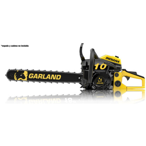 Garland – Tronçonneuse thermique 49,3 cc – Puissance 2,68 ch – Système antivibrations – Longueur de guide 16-20 pouces – Pour bois dur - 10-V20