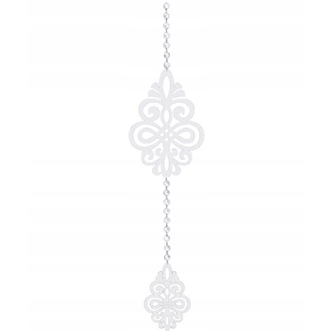 GARLAND Z1 decoración colgante blanca, cortina perforada