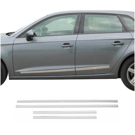 Garniture Baguette de Porte latérale pour Audi A3 2013-2026 en Acier Inoxydable