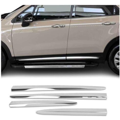 Garniture Baguette de Porte latérale pour Fiat 500X 2015-2026 en Acier INOX 4Pcs