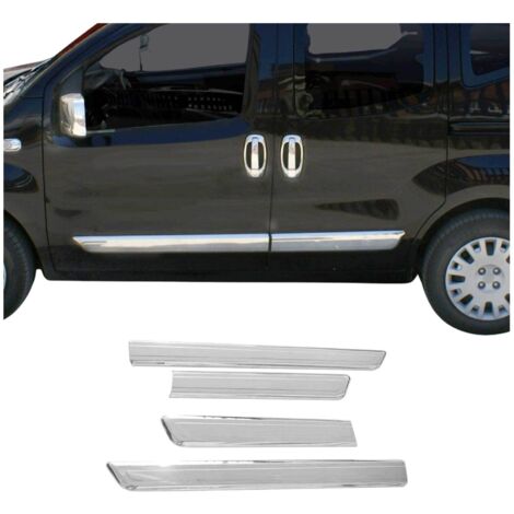 Garniture Baguette de porte latérale pour Fiat Fiorino 2007-2021 acier inox 4Pcs