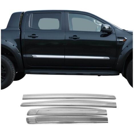 Garniture Baguette de porte latérale pour Ford Ranger 2019-2024 acier inox 4Pcs