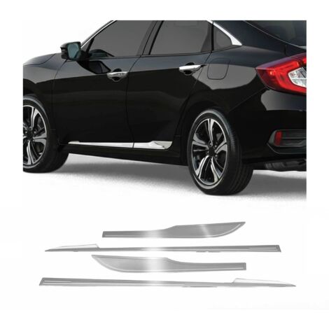 Garniture Baguette de porte latérale pour Honda Civic 2016-2021 Limousine inox