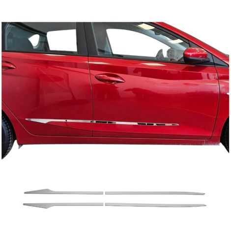 Garniture baguette de porte latérale pour Hyundai i20 HB 2020-2026 inox chromé