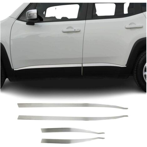 Garniture Baguette de porte latérale pour Jeep Renegade 2014-2024 inox Brossé 4x