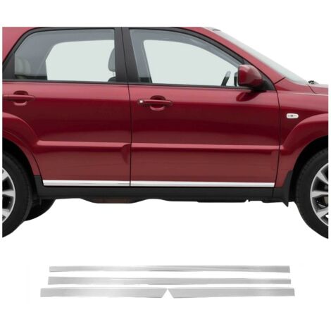 Garniture Baguette de porte latérale pour Kia Sportage 2010-2015 acier inox 4Pcs
