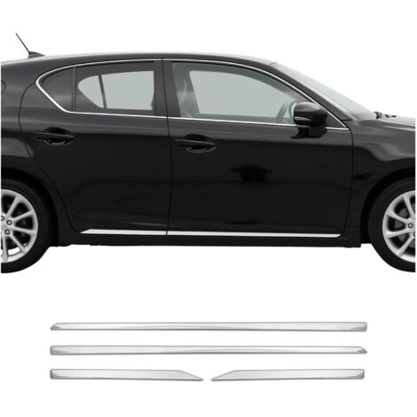 Garniture Baguette de porte latérale pour Lexus CT 2010-2021 en acier inox 4Pcs