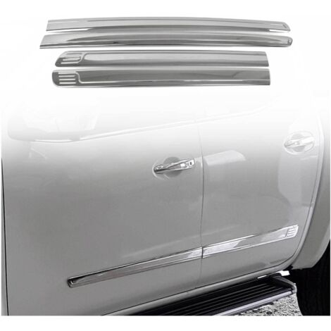Garniture Baguette de porte latérale pour Nissan Navara 2005-2015 inox 4Pcs