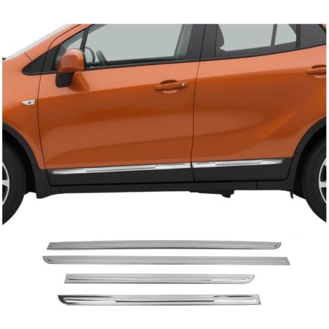 Garniture Baguette de porte latérale pour Opel Mokka X 2016-2020 chromé 4Pcs