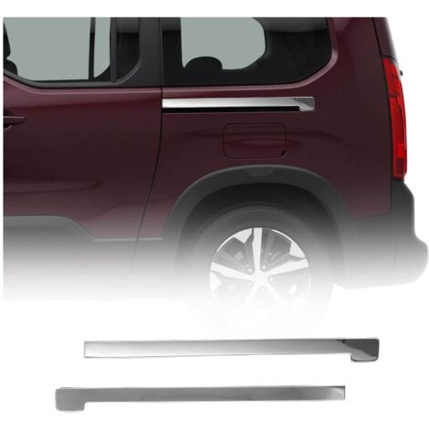 Garniture Baguette de porte latérale pour Peugeot Rifter 2019-2021 inox 2Pcs