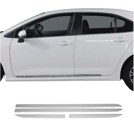 Garniture Baguette de porte latérale pour Toyota Corolla Berline 2019-2026 inox
