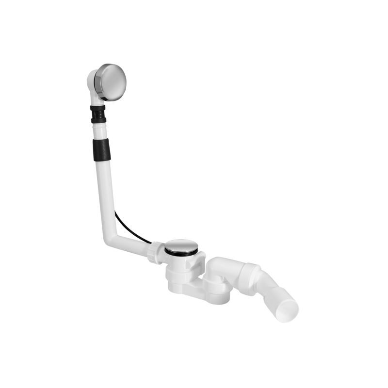 Asw garniture de vidange pour bacs normaux 101211 complet avec bouchon et rosace de trop-plein