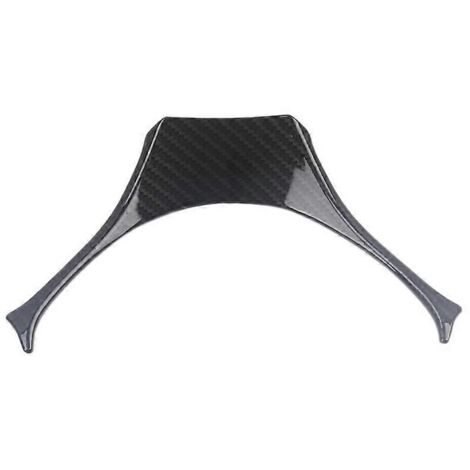 Garniture de cadre de bouton de volant en ABS à motif fibre de carbone pour Toyota CHR C-HR 2016-2018-AquaForge