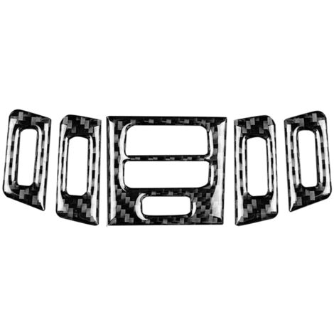 Garniture de cadre de panneau de sortie de climatiseur intérieur de voiture en Fiber de carbone pour BMW E90/92/93 (A)