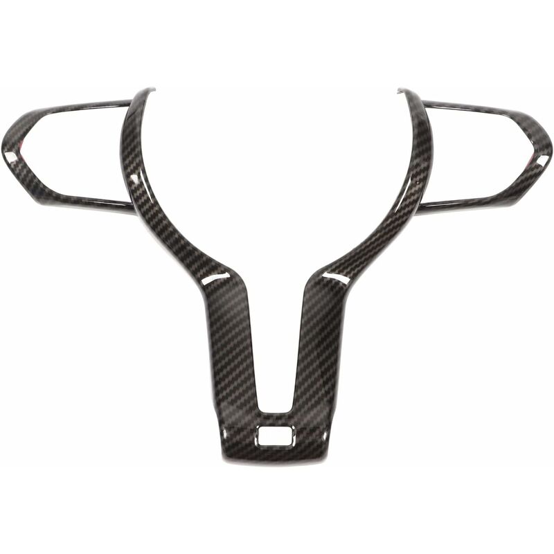 Garniture de Cadre de Panneau de Volant, Couverture de Garniture de Volant, Garniture de Volant abs Couleur Fibre de Carbone Remplacement pour