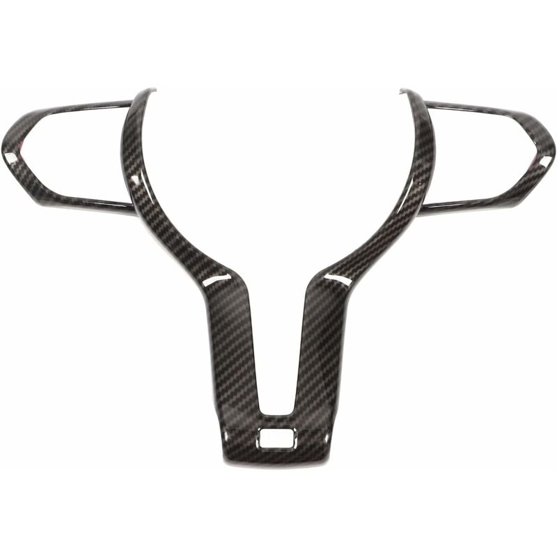 Garniture de Cadre de Panneau de Volant, Couverture de Garniture de Volant, Garniture de Volant abs Couleur Fibre de Carbone Remplacement pour