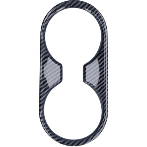 Garniture de Cadre de Support de Verre à Eau de Voiture, Remplacement de Décor de Style de Fibre de Carbone de Support de Verre à Eau de Console pour Mazda CX-3 CX3 201