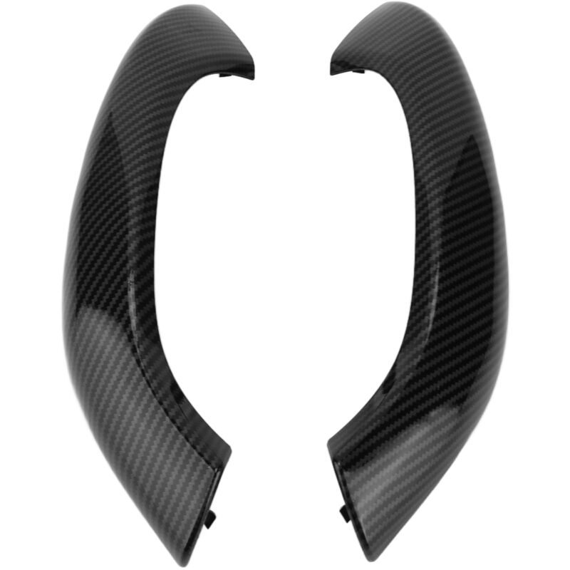Sjlerst - Garniture de couvercle de poignée de porte intérieure en Fiber de carbone, 2 pièces, adaptations de voiture de remplacement pour X1 F48