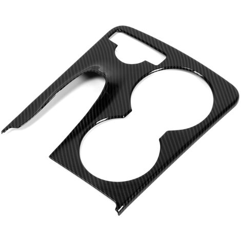 Garniture de couverture de cadre de porte-gobelet d'eau de Console adaptée à la Mercedes Benz classe GLK (X204) 2008 – 2015 (motif en Fiber de carbone)