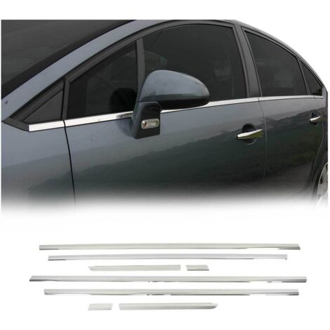 Garniture de Fenêtre pour Citroen C4 Berline 2004-2010 Acier Inox 8Pcs