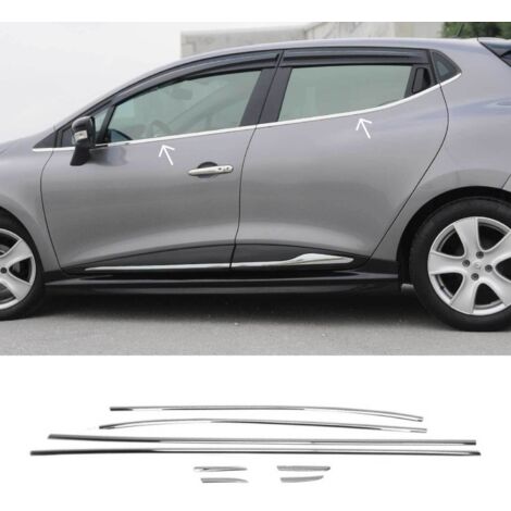Garniture de Fenêtre pour Renault Clio HB 2012-2019 Acier Inox 8Pcs