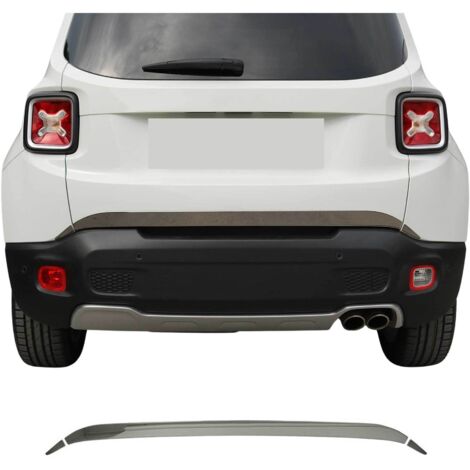 Garniture de Hayon Coffre pour Jeep Renegade 2014-2019 acier inox foncé 3 Pcs