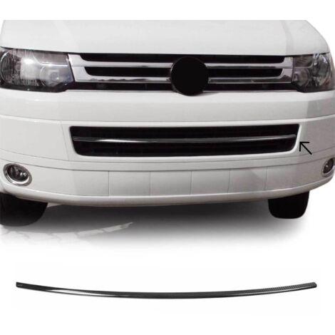 Garniture de Pare-chocs Avant Compatible avec VW Transporter Multivan 2009-2015, Moulure Bande en Carbone Noir