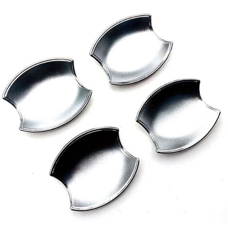 Garniture de poignée de porte argentée pour voiture, couvercle de cuvette, insert de cavité de porte, moulure de loquet pour 2022 2023--