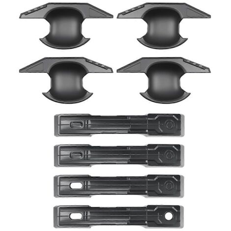 Garniture de poignée de porte extérieure de voiture, cache de poignée de porte, semi-noir