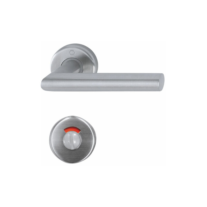 Garniture utrecht sur rosaces rondes - Carré (mm) : 8 - Percement : Condamnation avec voyant Hoppe