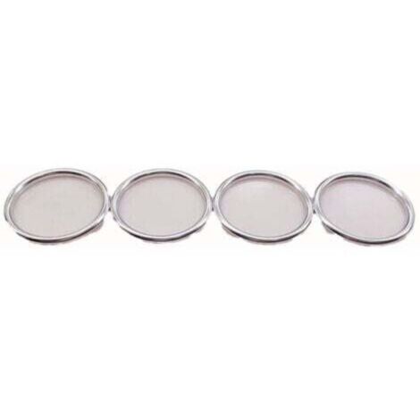 Garniture de protection de bague de ventilation de climatisation Audi A1 A1 Aluminium 14-17 Argent