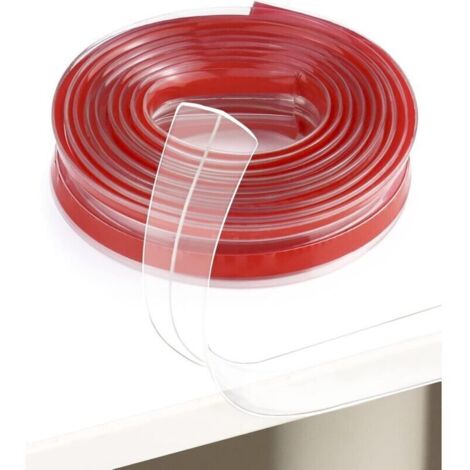 Garniture de protection en silicone pour angles de meubles – 15 x 15 mm, 2 m, idéale pour armoires, tables et tiroirs