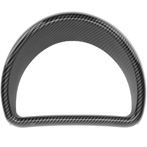 Garniture de tableau de bord, couvercle de jauge de tableau de bord Effet visuel unique pratique avec style classique en fibre de carbone pour Smart Fortwo/Forfour 453 2015-2021 pour la