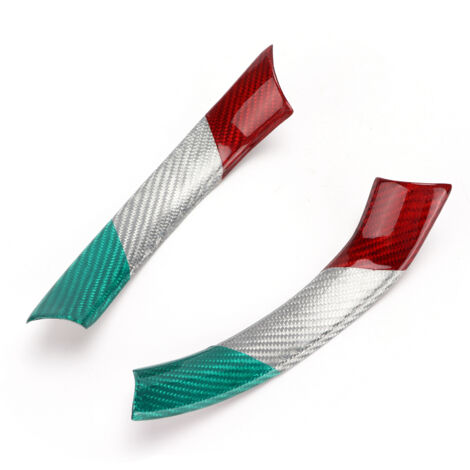 Garniture de volant de voiture en Fiber de carbone, 2 pièces, 3 couleurs, remplacement pour Alfa Romeo Giulia 2017 – 2019