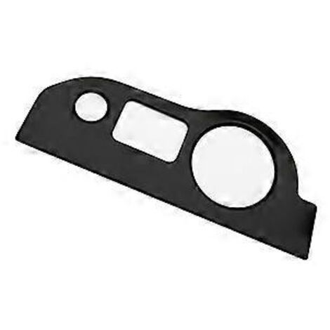 Garniture décorative en aluminium pour interrupteur de phares, cache-bouton autocollant pour chargeur (noir)