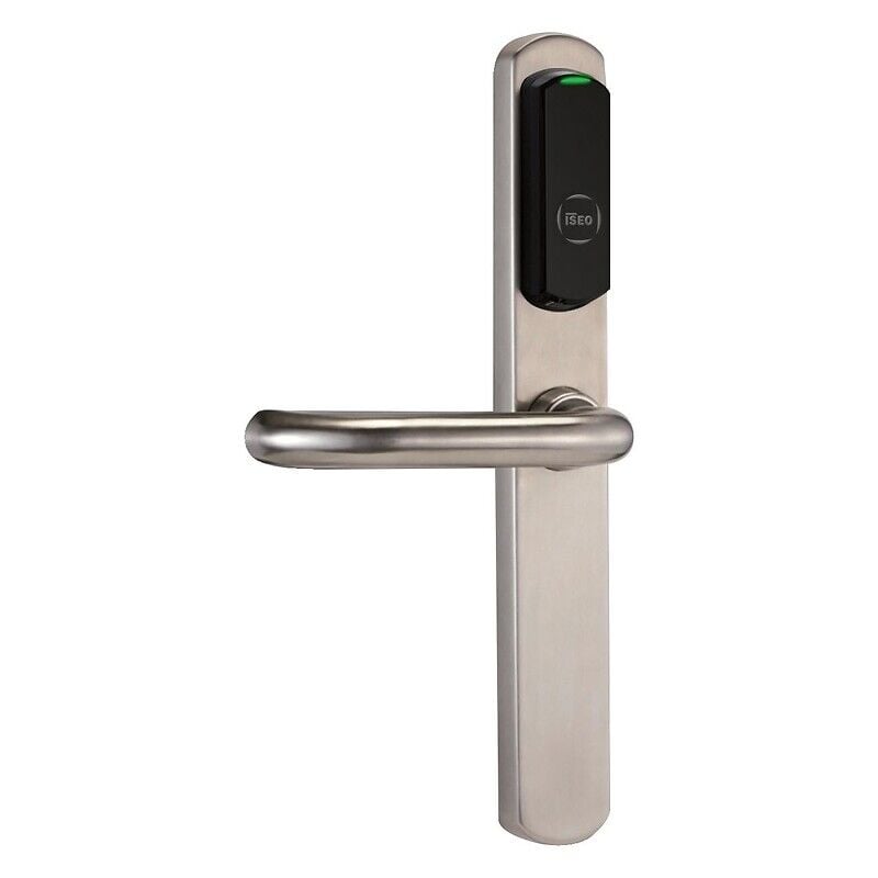 Garniture électronique à badge type Ariès Smart Mifare IP54 sans carré ni vis - ISEO CITY