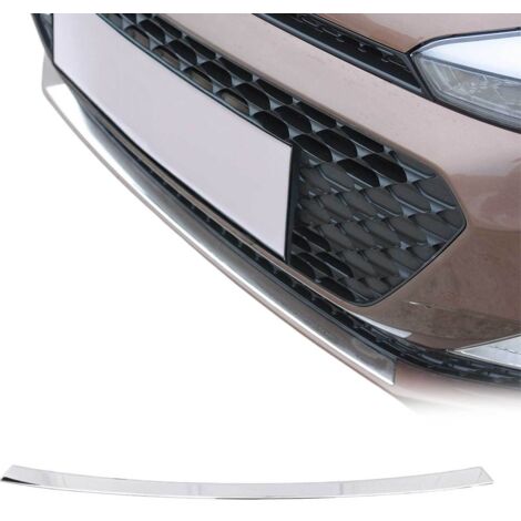 Garniture Inférieure de Pare-chocs Avant Compatible avec Hyundai i20 2014 à 2020, Moulure Bande en Acier Inox Chromée