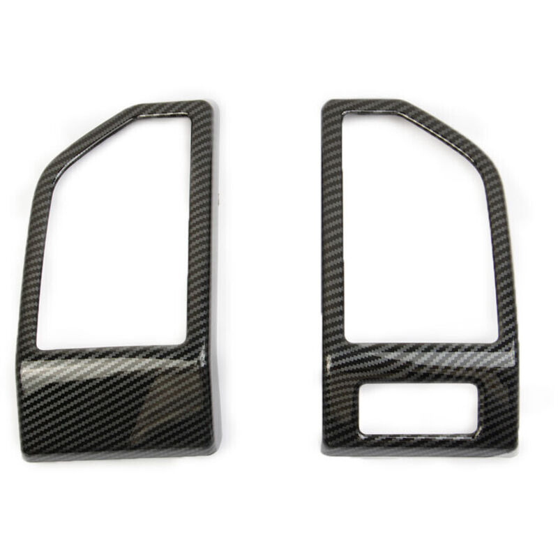 Garniture intérieure de couvercle de ventilation latérale de tableau de bord en fibre de carbone pour Expedition 2018-2021