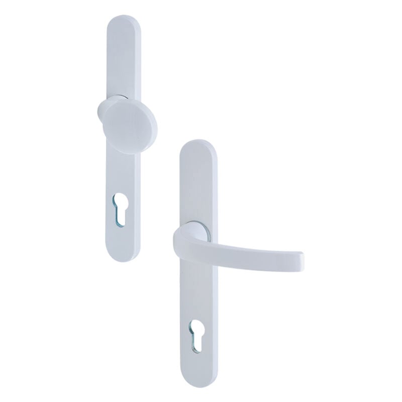 Kintech - Garniture palière futur bouton - Finition : Blanc RAL9016 -