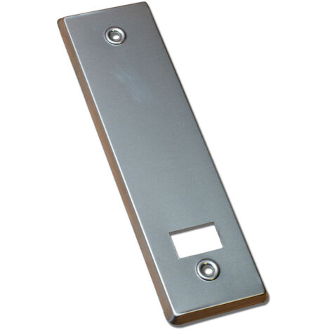 Garniture pour collecteur aveugle "PR06" 22,3x6,5cm en aluminium argenté
